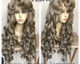 Sleeping Beauty Lace Front Adult Costume Wig with Heat Friendly Fibers
