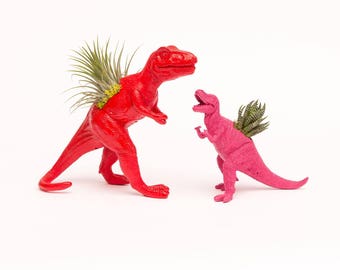 Dinosaur Toy Planter with Succulent or Airplant