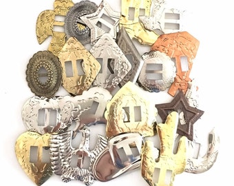 CONCHOS GRAB BAG Mixed Western Shapes 50 pcs