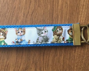 Wizard Of Oz Cats Key Chain Zipper Pull Wristlet