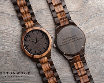 5th Anniversary Gifts for Him, Mens Wooden Watch, First 1st Anniversary Gifts, Gift for Men, Wife to Husband Gift, Wood Watch, Dad Gift