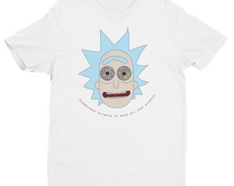 Rick and Morty T Shirt with unique psychedelic trippy eyes funny graphic art clothing