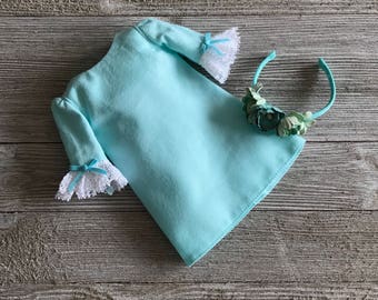 The Unlikely Flower Girl dress outfit set for 13 inch dolls like Dianna Effner Little Darlings doll