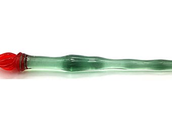 Glasfeder * Federhalter * Schreibfeder * Einzigartiger Stift mundgeblasen Feder Venezianische Feder * „Lutherine“
