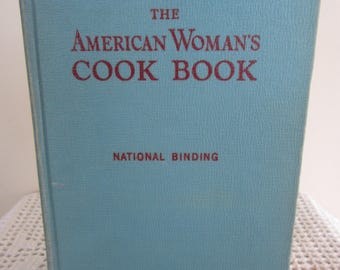 Vintage The American Woman's Cook Book 1950 Color Photos 1000's of Recipes Thumb Index