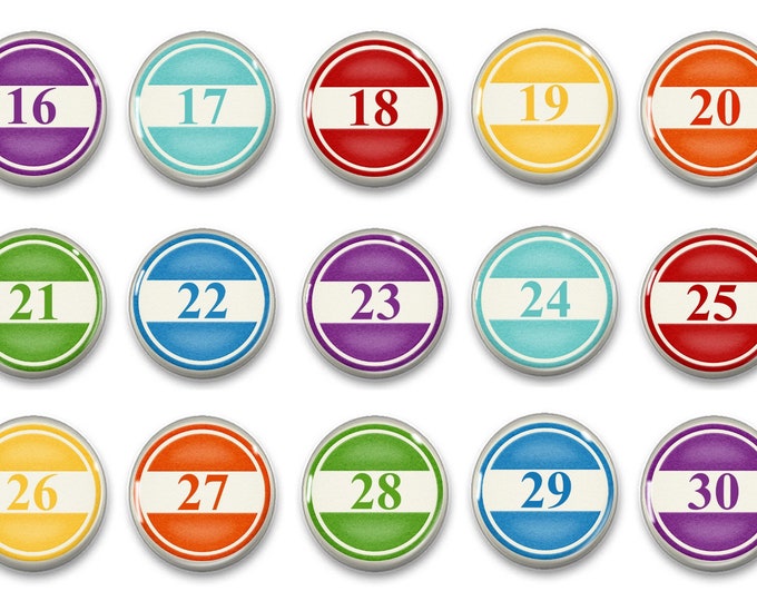 Sale Jeweltone Perpetual Home Office Classroom Cubicle Calendar Number Magnets - Number Practice - Kindergarten - Preschool - Educational