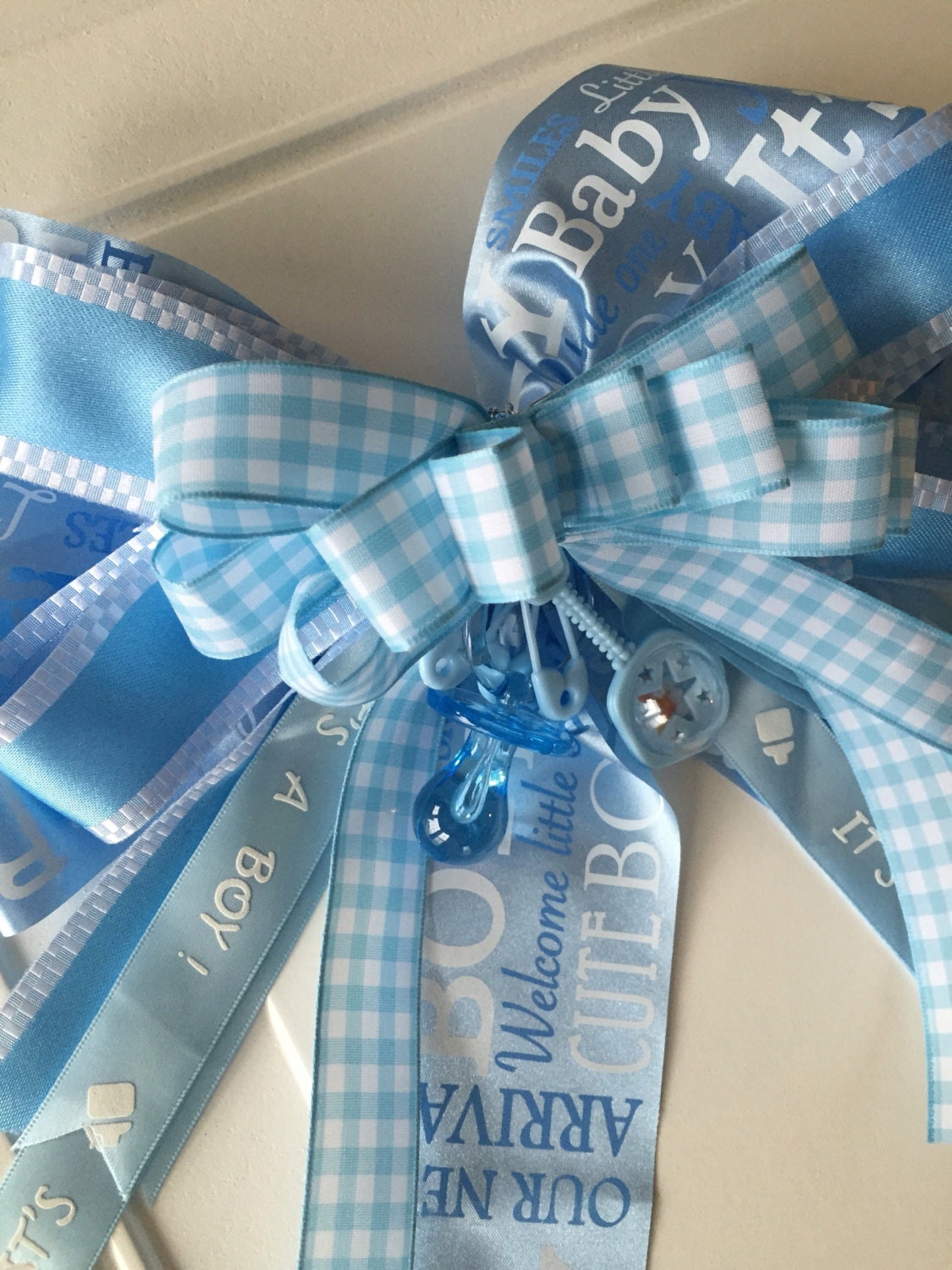 Its a Boy Bow Basket Bow Decoration Chair Bow Baby Shower