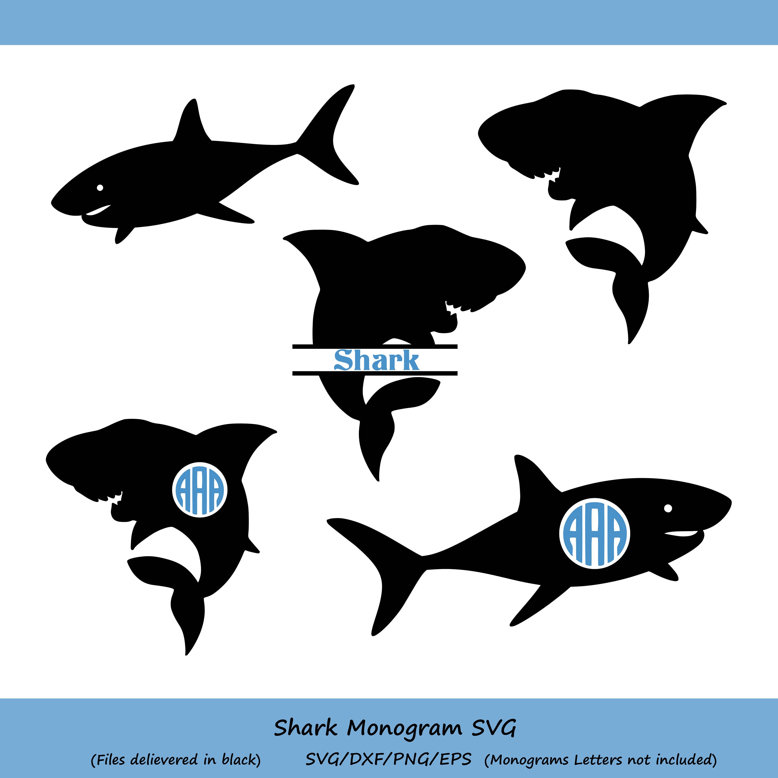 Free Free 337 Shark Monogram Svg Free SVG PNG EPS DXF File