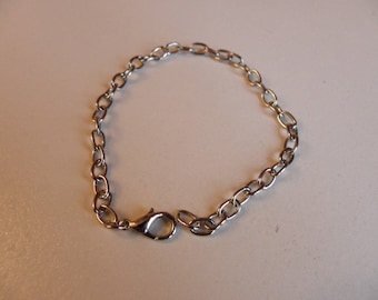 2 bracelets in steel Silver 19 cm x 4 mm