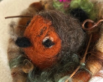 Handfelted Bird Nest