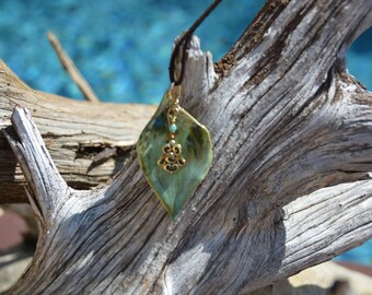 Ceramic Leaf Necklace