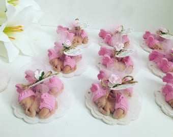Twin baby shower favors