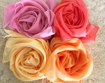 Waldorf inspired play silks (set of 4)