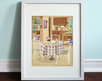 The Golden Girls Kitchen - The Golden Girls, Golden Girls Art Print, TV sitcom