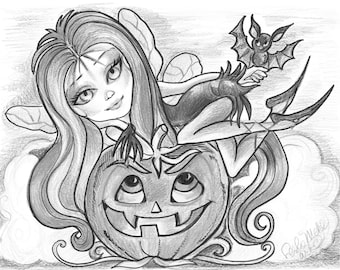 adult coloring page greyscale coloring page printable coloring page digital download halloween fantasy art vamperella by leslie mehl art
