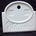 Bisque Welcome Plaque (D-1797) for seasons insert u paint it
