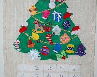 Christmas Advent Calendar Felt