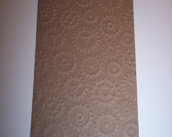 Steampunk Embossed Gears Chipboard Tags set of 6