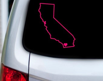 California Love Outline Vinyl Car Decal California Love Outline Vinyl Car Decal