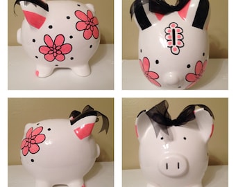 Stella Hot Pink Piggy Bank