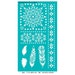Stencil Stencils Pattern Template, Reusable, Adhesive, Craft, Paint, Flexible, for polymer, fabric, glass, cards | TRIBAL, FEATHER, ARROW