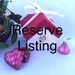 RESERVE LISTING FOR - Susan Wulf