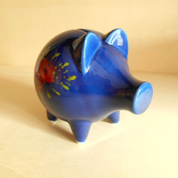 vintage piggy bank / German / Wächtersbach / 1970s