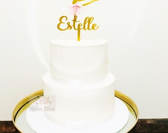 Personalised Ballerina Acrylic Cake Topper or Cupcake Topper- Ballerina Party/Ballerina Birthday/Ballerina Cake/Ballet decor/Ballet Party