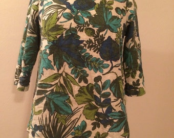 1959 Vintage Maternity Back Button Blouse