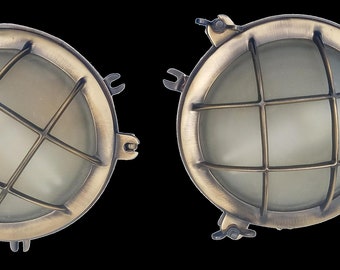 Urban Archaeology Marine Nautical Portal Wall Lights, Covers, Portholes, Sconces - A Pair