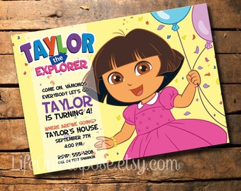 Dora the Explorer Birthday Party Invitation