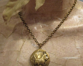 SCOTTIE Dog LOCKET NECKLACE Vintage Style Scottish Terrier Jewelry for Dog Lovers by CloudK9