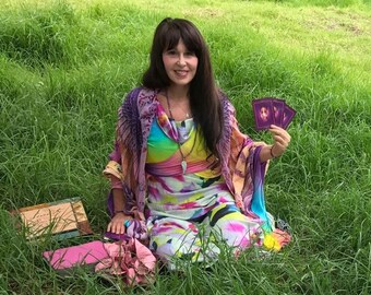As Seen on Doreen Virtue | Archangel Michael Mala Beads | Sugilite Angel Necklace | Angel Wing Prayer Beads