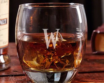 Midtown Personalized Whiskey Glass - DOF Glasses, Whiskey Glasses, Whiskey Gifts, Custom, Etched Whiskey Glass