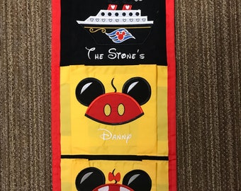 Personalized Mouse Ears fish extender 1,2,3,4,5 or 6 pocket