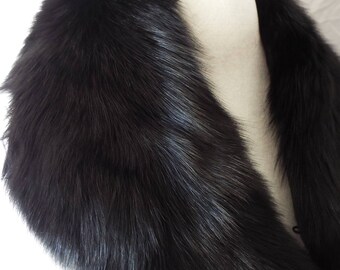 Real fur collar | Etsy