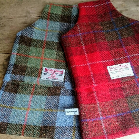 Hand Crafted Harris Tweed hot water bottle cover