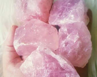 Rose Quartz Raw Crystal || Small 100gm || Natural Rough Rose Quartz Chunks || Pink || Stress ~ Love ~ Healing ~ Relationships ~ Heart Chakra