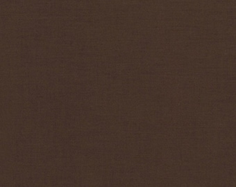 By The HALF Yard - Kona Cotton Solid in Chocolate by Robert Kaufman, SKU #KONA-Choc, 100% Premium Cotton
