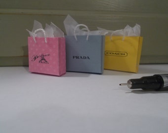 S-3 set of 3 shopping bags for Barbie or dollhouse collectors