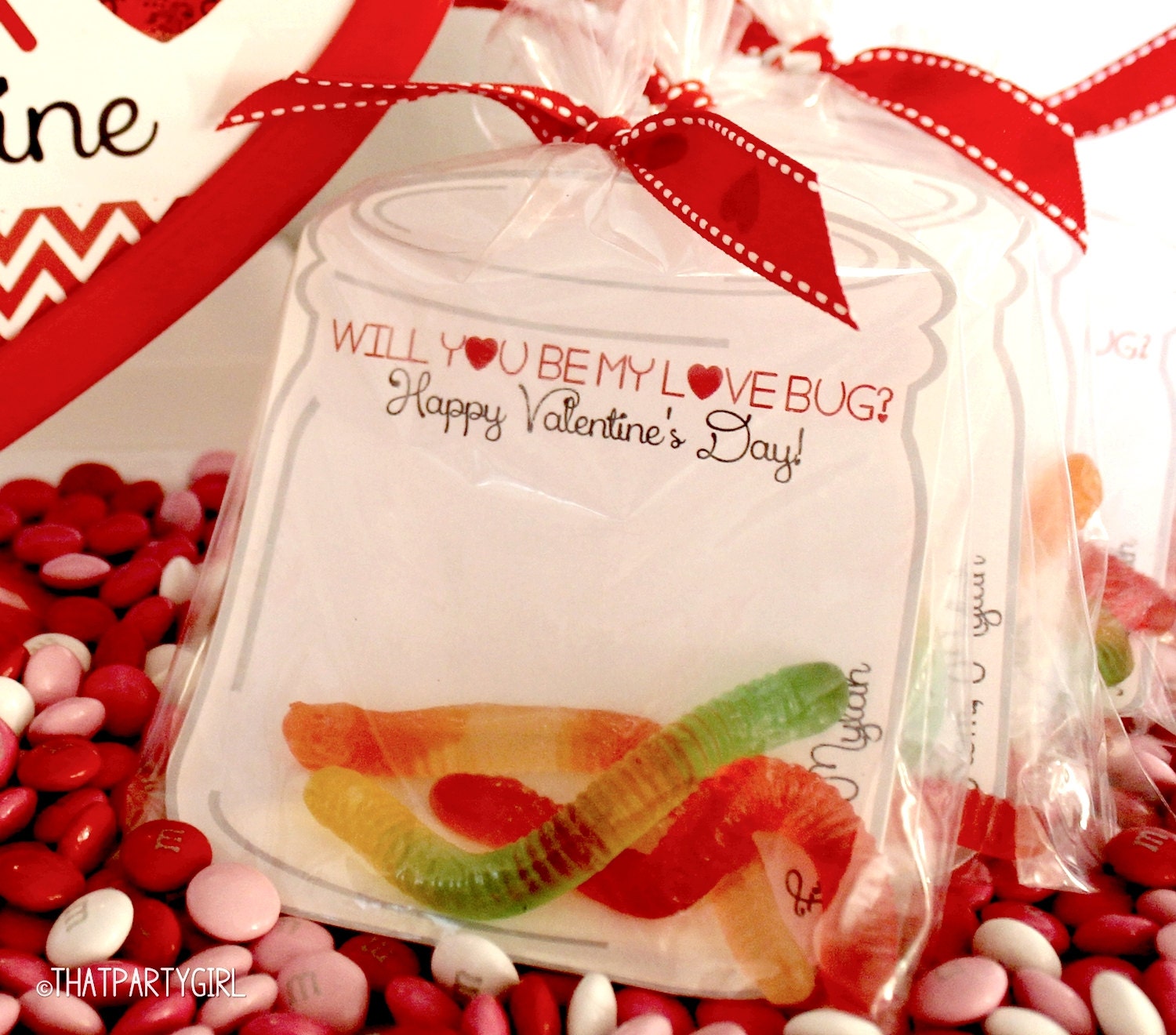 Love Bug Valentines Day Cards DIY Personalized 4 Different