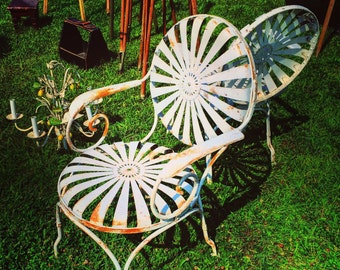 iron chairs etsy