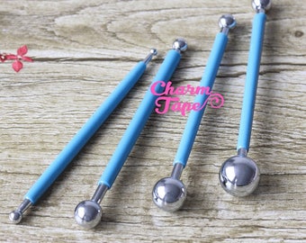 Stainless Steel Ball Stylus Modeling Tools for Cake Decorating, Fondant or Sugar Crafts 8 Sizes M017