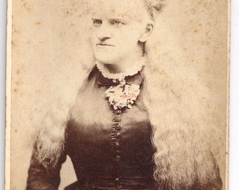 Victorian albino sideshow circus freak oddity long hair