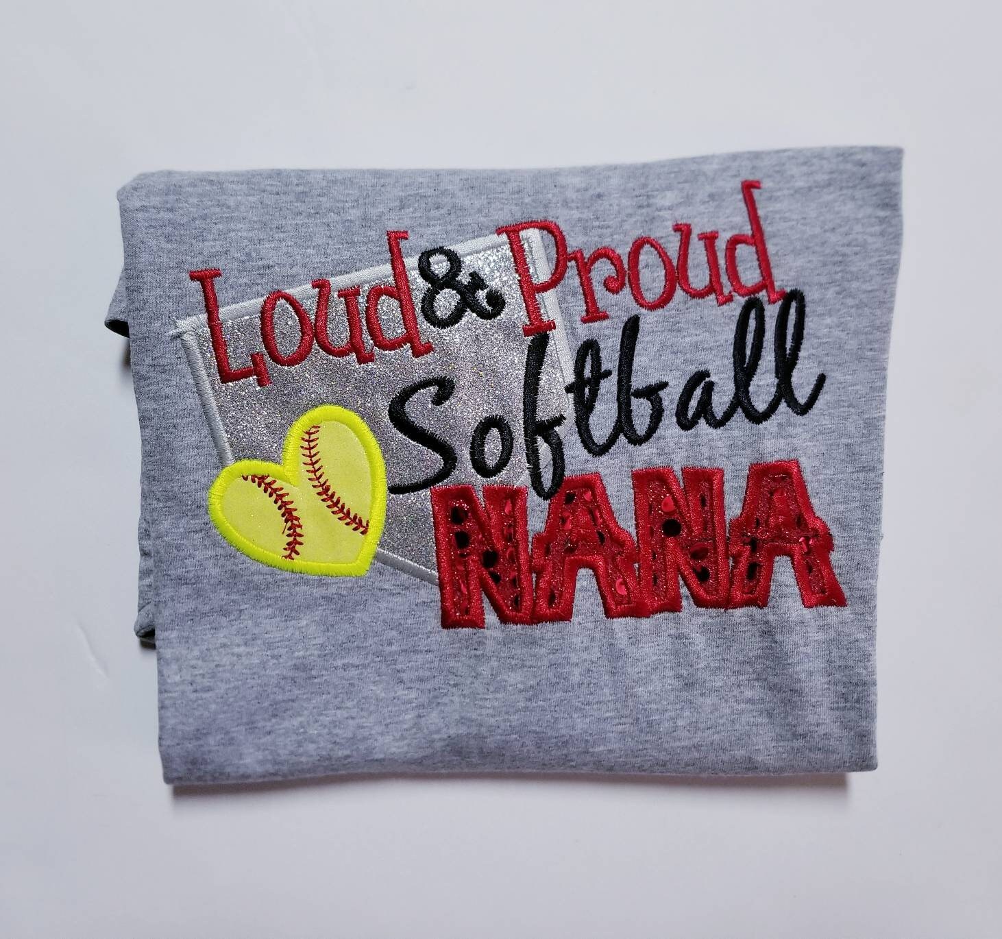 Custom Embroidered Softball Nana Team Shirt Softball Shirts