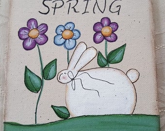 Whimsy Bunny & Flowers Block of the Month (Block Only)