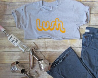 Lush/ Tattered & Torn crop top