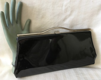 Black Patent Leather Clutch