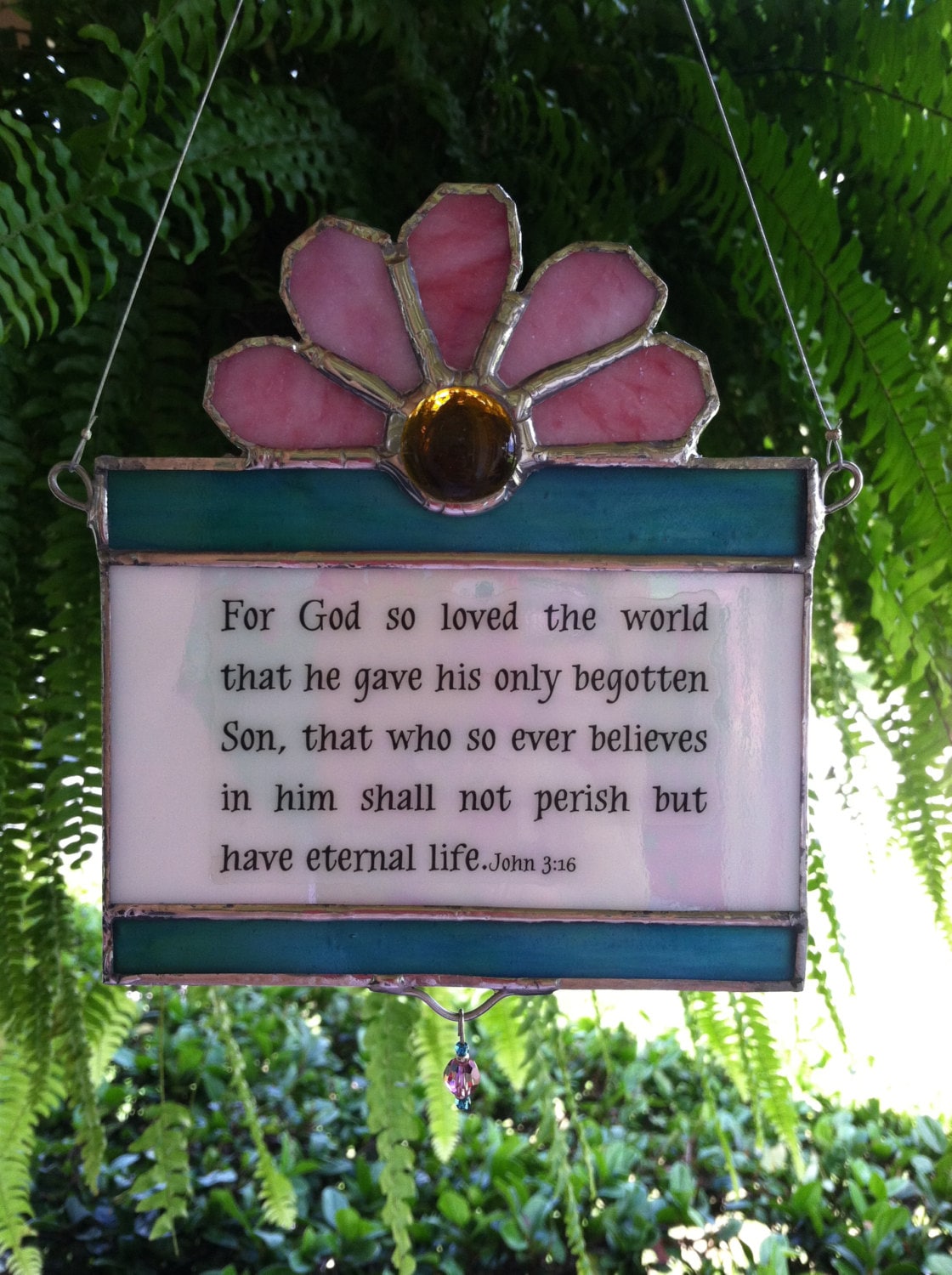 Stained Glass Suncatcher Quote