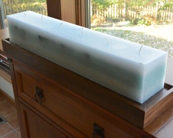 One of a kind 24 inch long hand poured candle with 6 wicks. Ships in 1 business day.
